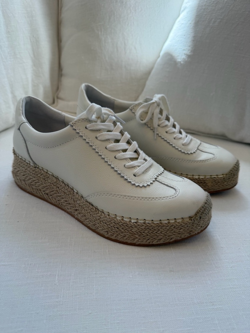 Dolce Vita Cream Espadrille Platform Sneakers